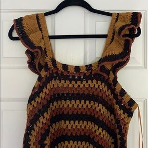 Zara crochet midi dress